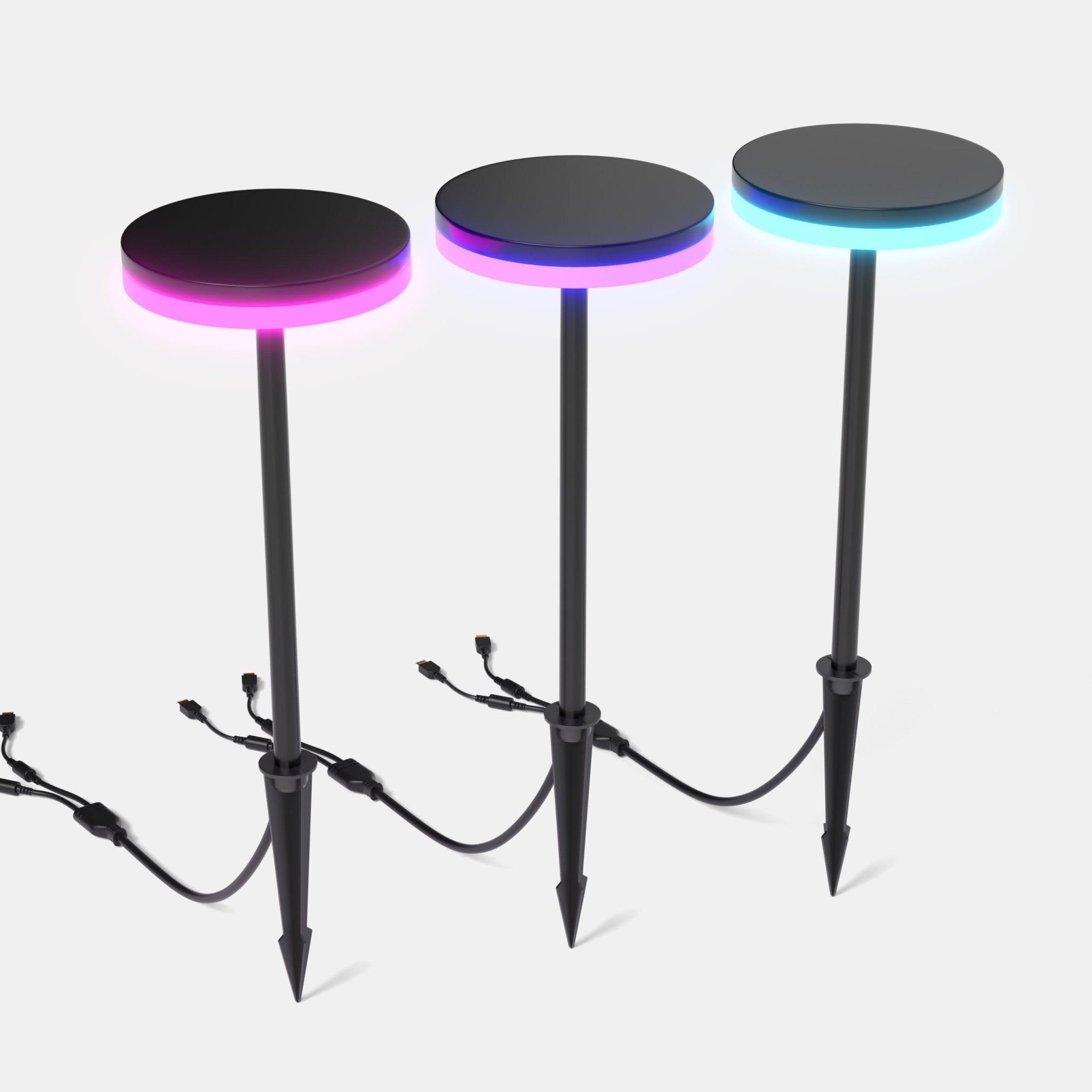 Ambient Lights™ RGBW LED Halo Pathway Light Black - AmbientLights