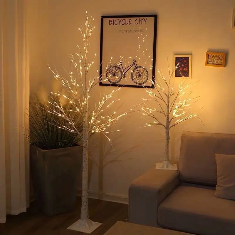 SereneGlow LED Warm White Birch Tree | 4' / 5' / 6' - AmbientLights