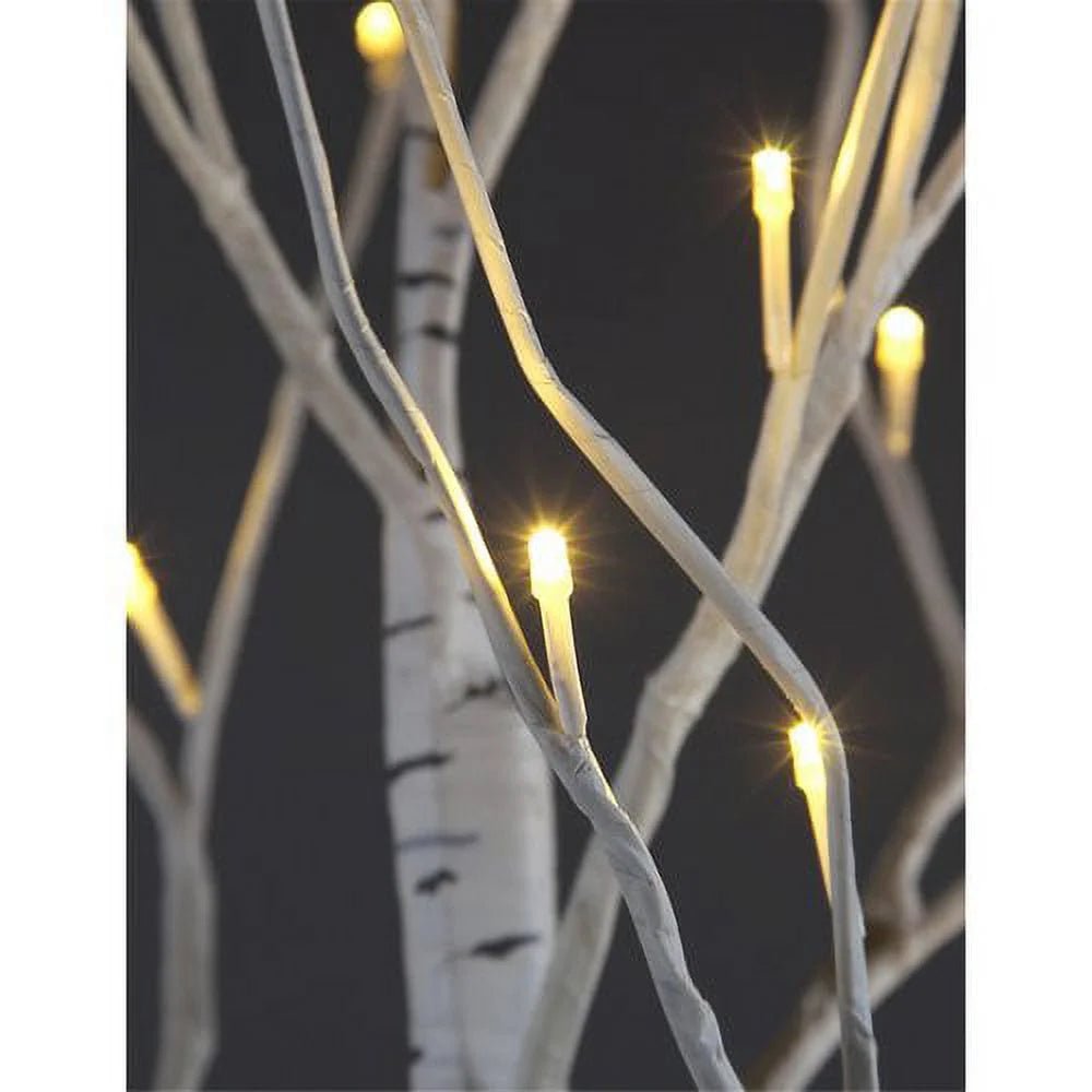 SereneGlow LED Warm White Birch Tree | 8' - AmbientLights